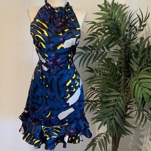 NWT BETSEY JOHNSON VINTAGE SILK TRAPEZE DRESS 8